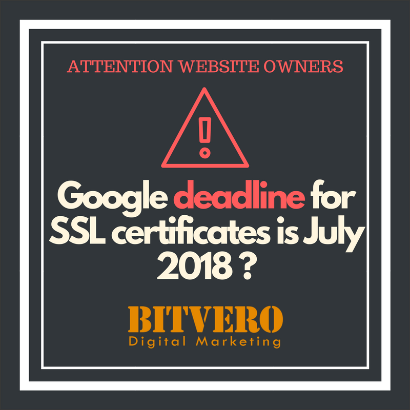 Google deadline for SSL