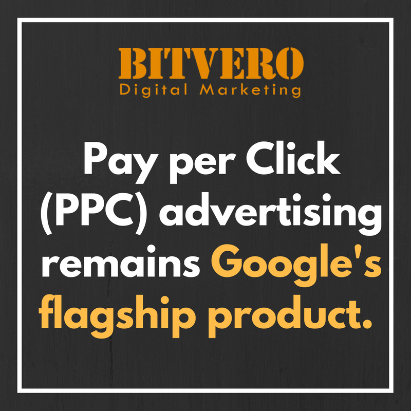 PPC advertising remains Google's flagship product